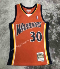 Retro Edition 10 Golden State Warriors Orange #30 NBA Jersey-311