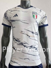 Player Version 2023-2024 Italy Away White Thailand Soccer Jersey AAA-518