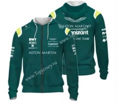 2023 Aston Green Formula One Racing Jacket With Hat