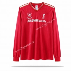 Retro Version 86 Liverpool Home Red LS Thailand Soccer Jersey AAA-7505