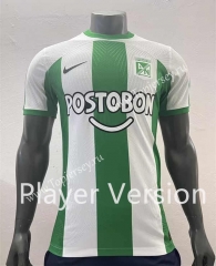 Player Version 2023-2024 Atlético Nacional Home White&Green Thailand Soccer Jersey AAA-518