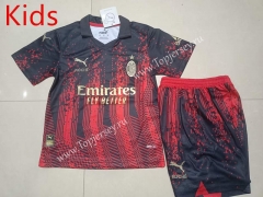 2022-2023 AC Milan 3rd Away Red&Black Kids/Youth Soccer Uniform-507