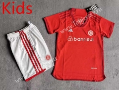 2023-2024 Brazil SC Internacional Home Red Kids/Youth Soccer Uniform-8423