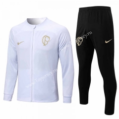 2023-2024 Corinthians White Thailand Soccer Jacket Uniform-815