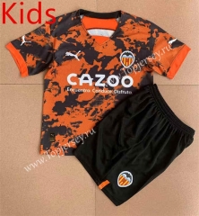 2023-2024 Concept Version Valencia Orange&Black Kids/Youth Soccer Uniform-AY