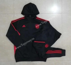 2023-2024 Bayern München Black Thailand Soccer Jacket Uniform With Hat-815