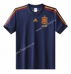 2022 World Cup Spain Royal Blue Thailand Soccer Jersey AAA-7505
