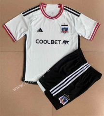 2023-2024 Colo-Colo Home White Soccer Unifrom-AY