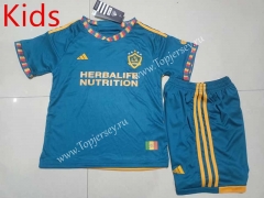 2023-2024 Los Angeles Galaxy Away Blue Kids/Youth Soccer Uniform-507