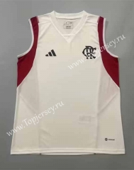 (S-4XL) 2023-2024 Flamengo White Thailand Soccer Training Vest AAA-908