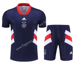 2023-2024 Ajax Royal Blue Thailand Soccer Uniform-0299