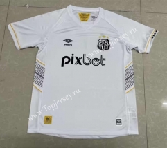 2023-2024 Santos FC Home White Thailand Soccer Jersey AAA-0009
