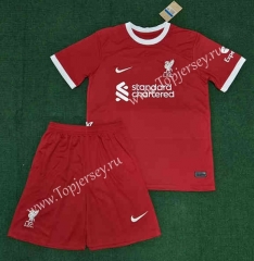 2023-2024 Correct Version Liverpool Home Red Soccer Uniform-8423