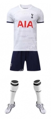 ( Without Brand Logo ) 2023-2024 Tottenham Hotspur Home White Soccer Uniform-9031