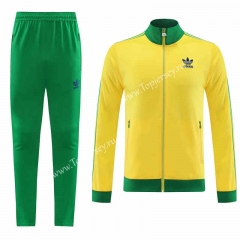 Yellow Thailand Soccer Jacket Uniform-LH