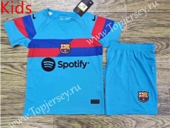 2023-2024 Barcelona Blue Kid/Youth Soccer Uniform-709