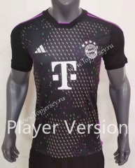 Player Version 2023-2024 Bayern München Away Black Thailand Soccer Jersey AAA-2483