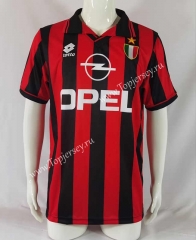 Retro Version 96-97AC Milan Home Red&Black Thailand Soccer Jersey AAA-503