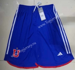 2023-2024 Universidad de Chile Blue Thailand Soccer Shorts-6497