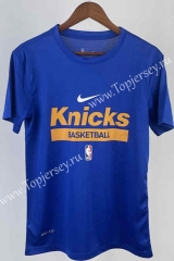 New York Knicks Blue NBA Cotton T-shirt-311