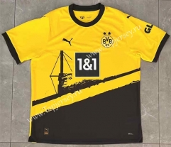 2023-2024 Borussia Dortmund Home Yellow Thailand Soccer Jersey AAA
