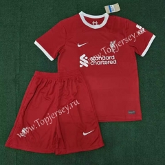 2023-2024 Correct Version Liverpool Home Red Soccer Uniform-3454