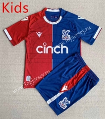 2023-2024 Crystal Palace Home Red&Blue Kid/Youth Soccer Uniform-AY