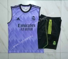 2023-2024 Real Madrid Purple Thailand Soccer Vest Tracksuit -815