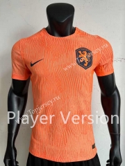 Player Version 2023-2024 Netherlands Home Orange Thailand Soccer Jersey AAA-1959