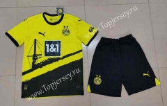 2023-2024 Borussia Dortmund Home Yellow Soccer Uniform-718