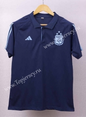 (3 Stars) 2023-2024 Argentina Royal Blue Thailand Polo Shirt-2044