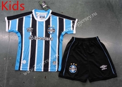 2023-2024 Grêmio FBPA Home Blue&Black Kid/Youth Soccer Uniform-8679