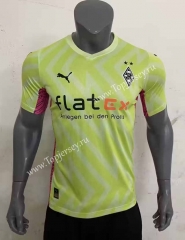 2023-2024 Borussia Mönchengladbach Goalkeeper Fluorescent Green Thailand Soccer Jersey AAA-416