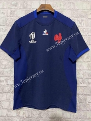 2023-2024 France Home Royal Blue Thailand Rugby Shirt