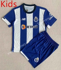 2023-2024 Porto Home Blue&White Kids/Youth Soccer Uniform-AY