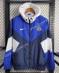 2023-2024 Corinthians Blue Thailand Trench Coats With Hat-GDP