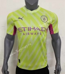 2023-2024 Manchester City Goalkeeper Fluorescent Green Thailand Soccer Jersey AAA-416
