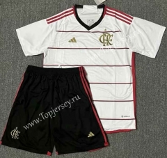 2023-2024 Flamengo Away White Soccer Uniform-AY