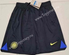 2023-2024 Inter Milan Home Black Thailand Soccer Shorts-2886