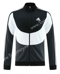 Black&Gray Thailand Soccer Jacket -LH