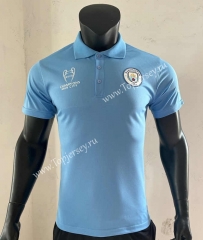 2023-2024 Manchester City Blue Thailand Polo Shirt-SJ