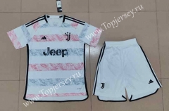 2023-2024 Juventus Away White Soccer Uniform-718