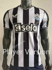 Player Version 2023-2024 Newcastle United Home Black&White Thailand Soccer Jersey AAA-518