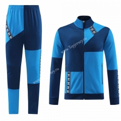 Blue Thailand Soccer Jacket Uniform-LH