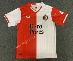 2023-2024 Feyenoord Rotterdam Home Red and White Thailand Soccer Jersey AAA-GB