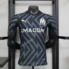 Player Version 2023-2024 Olympique de Marseille Black Thailand Training Shirt-888