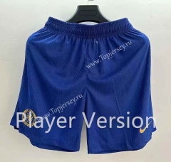 Player Version 2023-2024 Chelsea Blue Thailand Soccer Shorts-6886