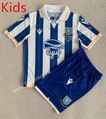 2023-2024 Sheffield Wednesday Home Blue&White Kids/Youth Soccer Uniform-AY