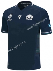 2023 World Cup Scotland Home Royal Blue Thailand Rugby Shirt