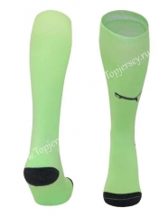 2023-2024 Manchester City Goalkeeper Fluorescent Green Kids/Youth Soccer Socks